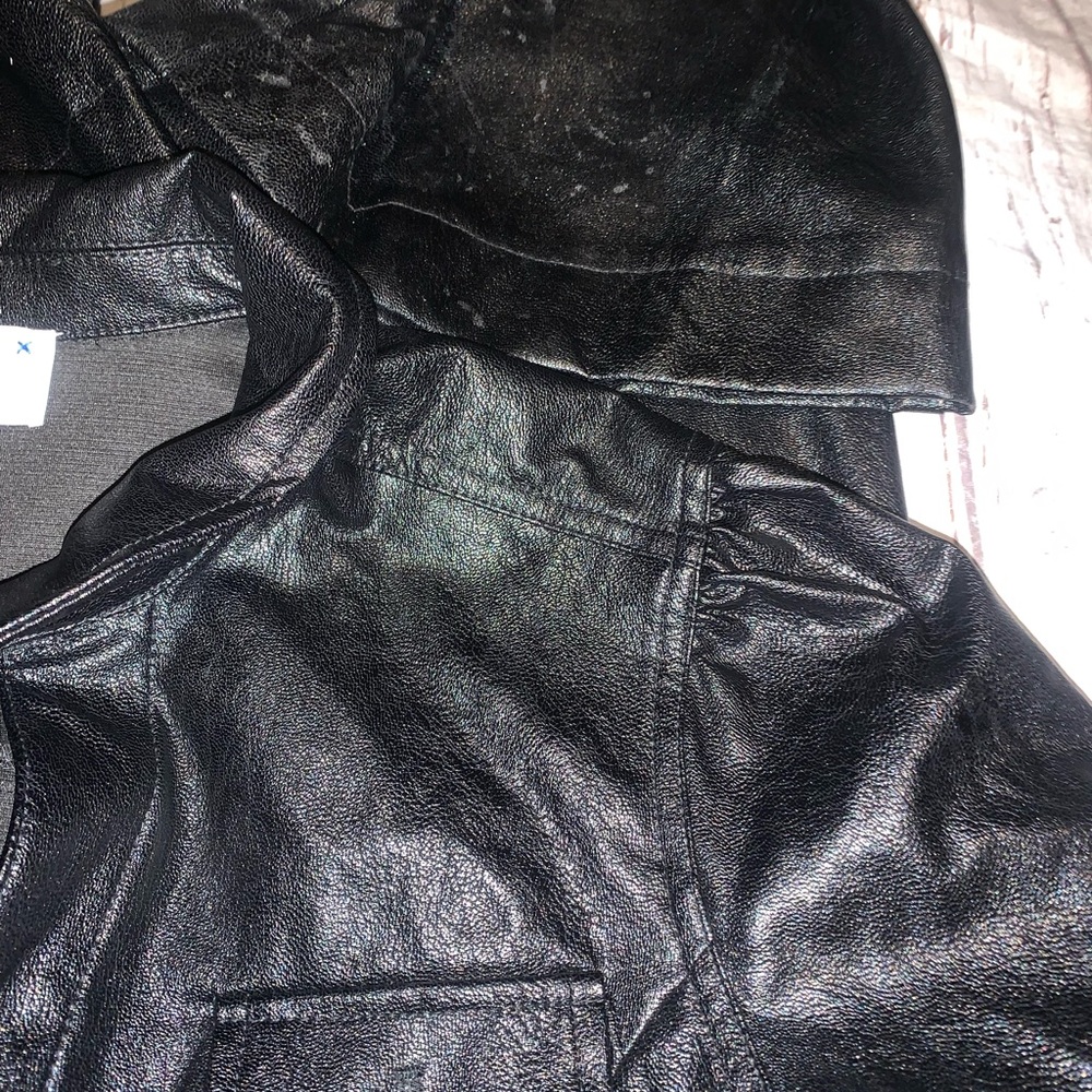Revolve Paige Annessa black pleather jumpsuit 8 - Picture 7 of 7